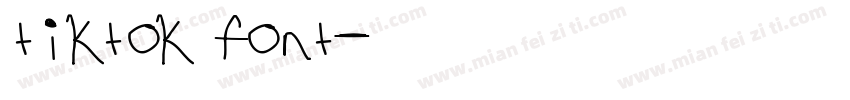tiktok font字体转换
